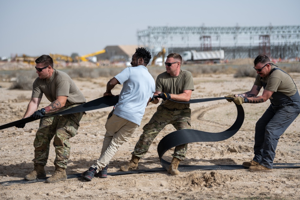 Aircraft arresting system relocation