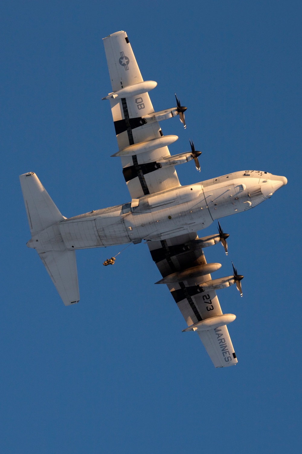 Army paratroopers and Marine Corps aviators conduct joint airborne training at JBER