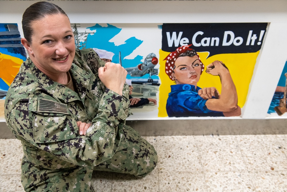 Navy Seabee Jessica Smith’s Artwork Recalls U.S. Navy History