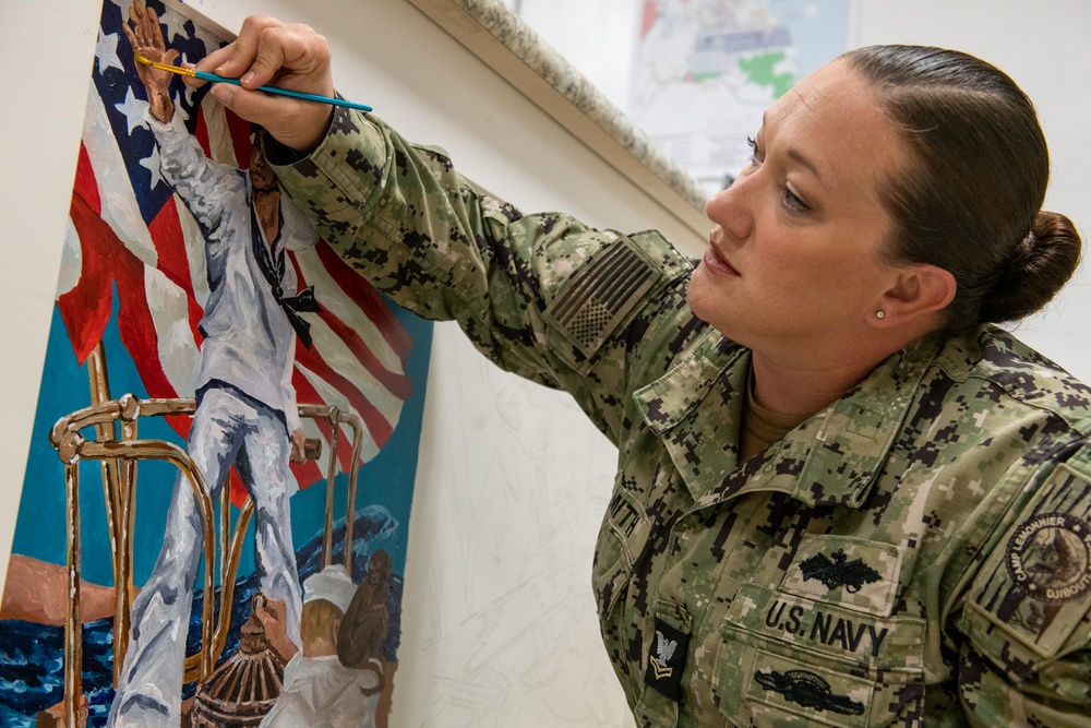 Navy Seabee Jessica Smith’s Artwork Recalls U.S. Navy History