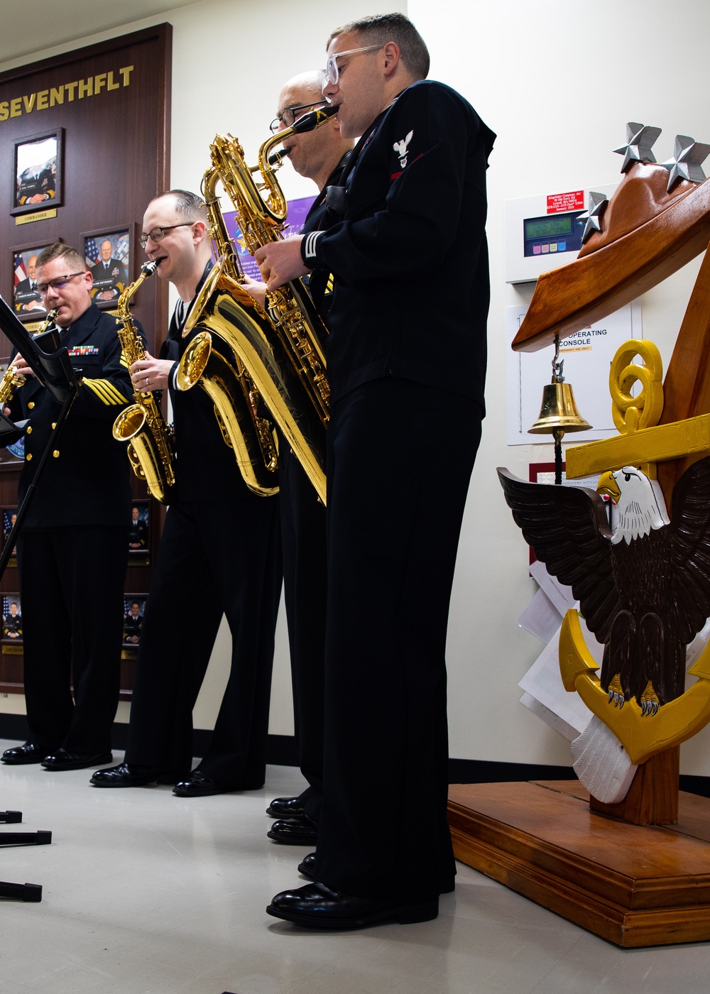 7th Fleet Band Performs Holiday Carols