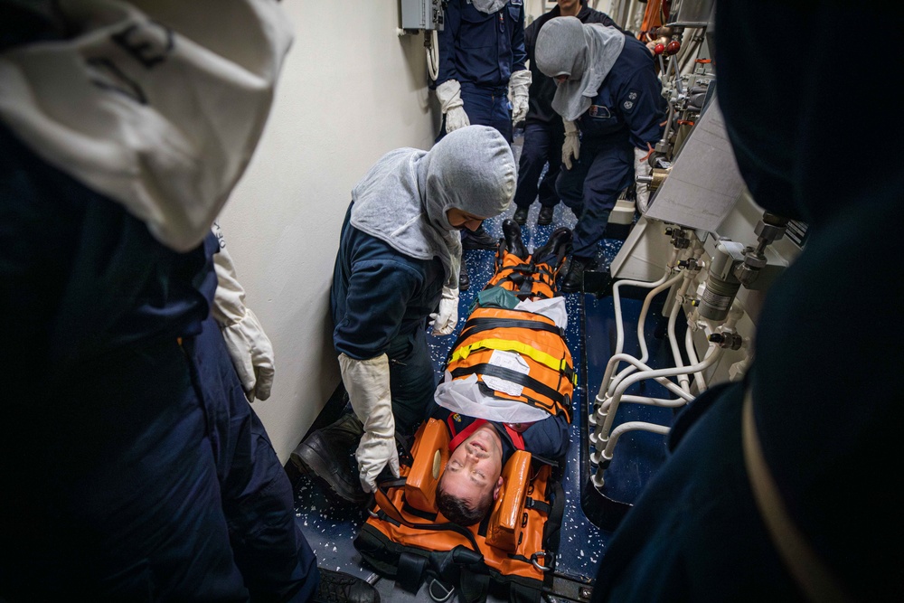 USS Carney (DDG 64) Conducts a General Quarters Drill