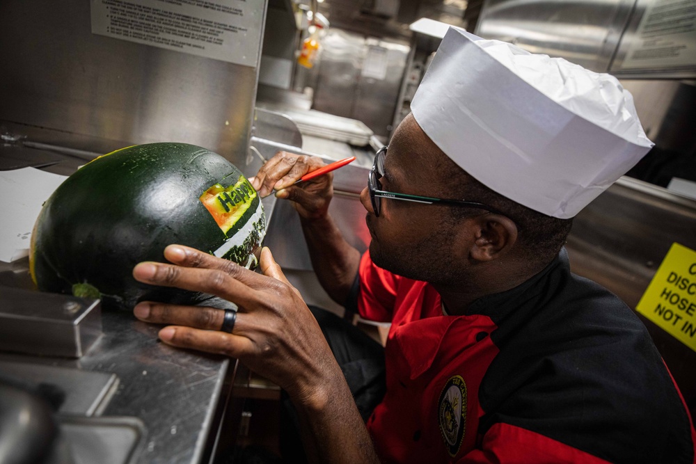 USS Carney (DDG 64) Celebrates Thanksgiving