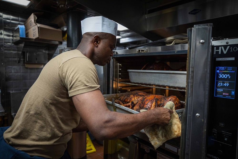 USS Carney (DDG 64) Celebrates Thanksgiving