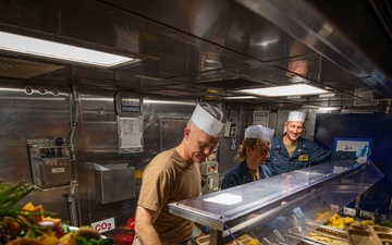 USS Carney (DDG 64) Celebrates Thanksgiving