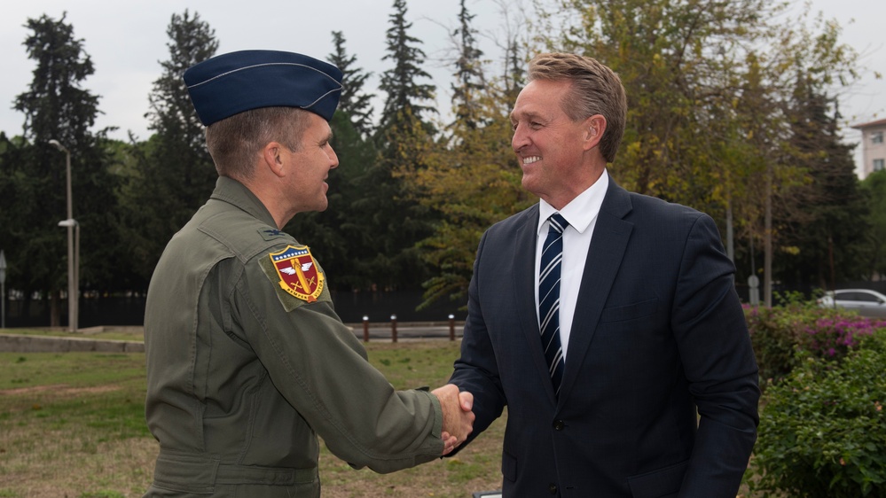 Ambassador Jeffry L. Flake recognizes exceptional Airmen and civilians at Incirlik Air Base