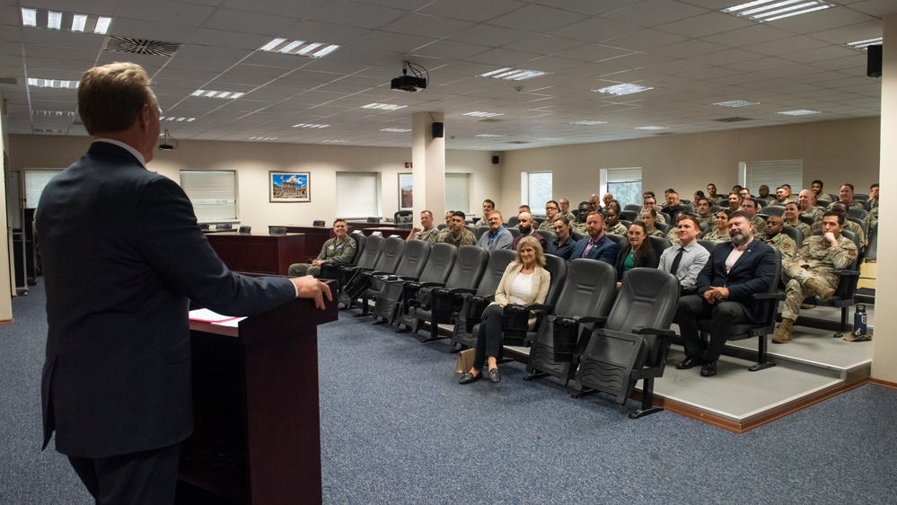 Ambassador Jeffry L. Flake recognizes exceptional Airmen and civilians at Incirlik Air Base