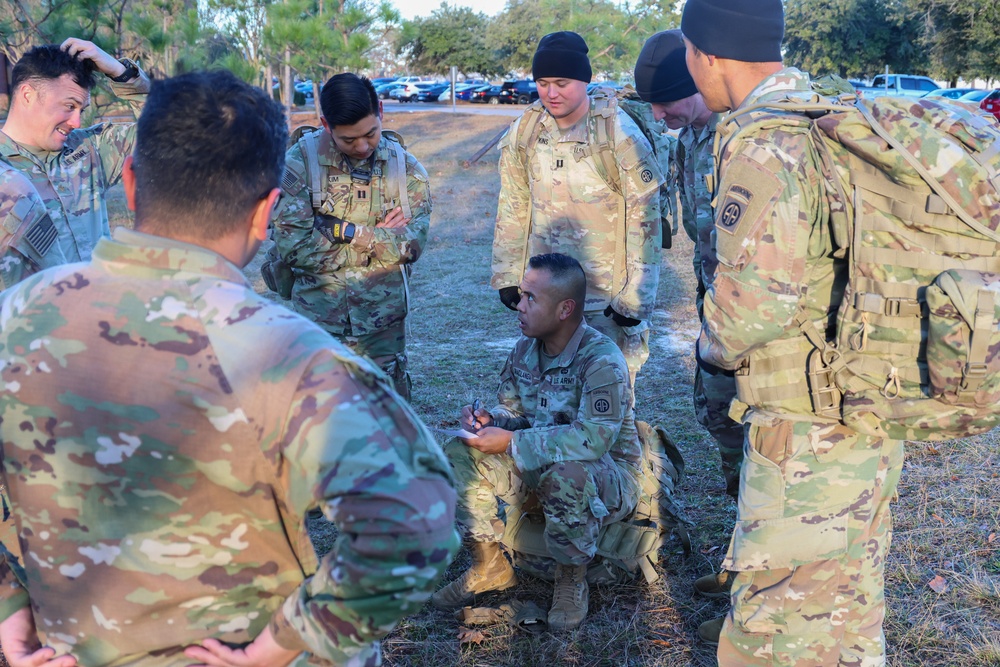 82nd ADSB Officers and Warrant Officers Conduct Tactical PT