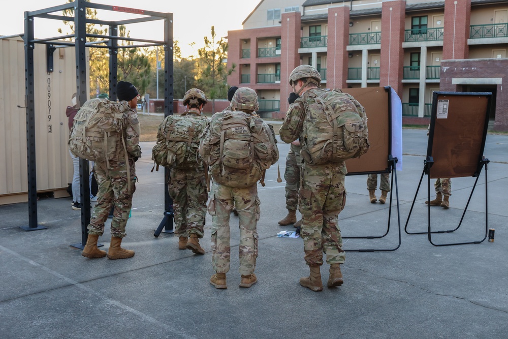 82nd ADSB Officers and Warrant Officers Conduct Tactical PT