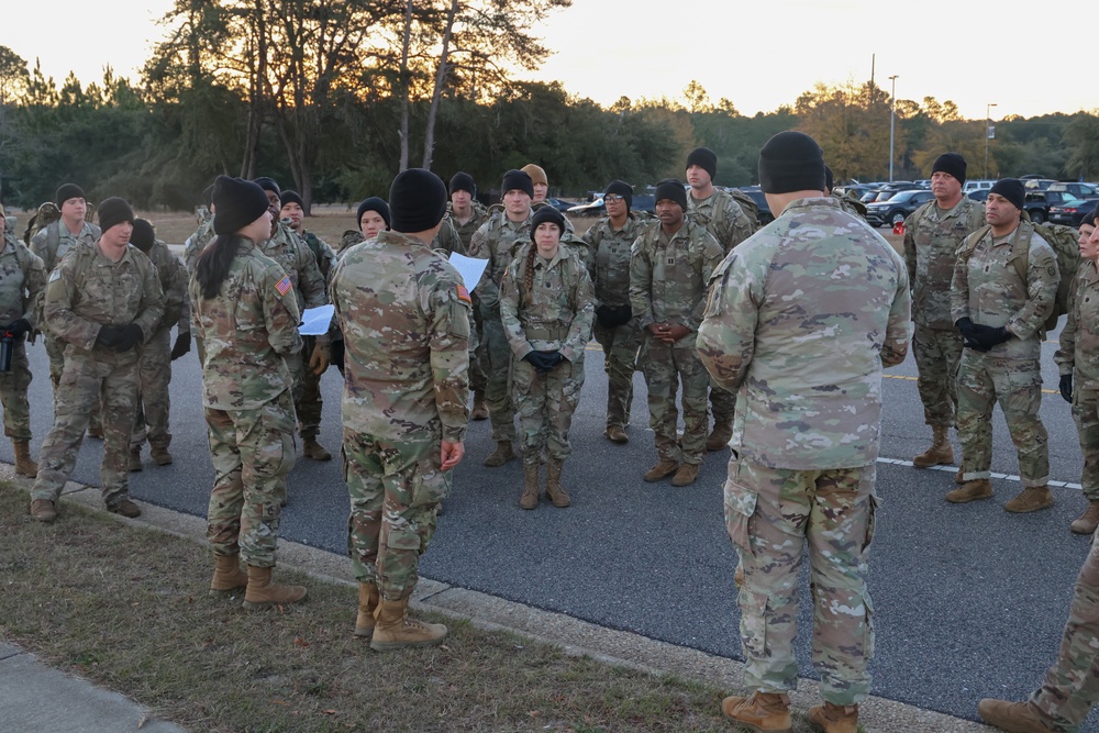 82nd ADSB Officers and Warrant Officers Conduct Tactical PT