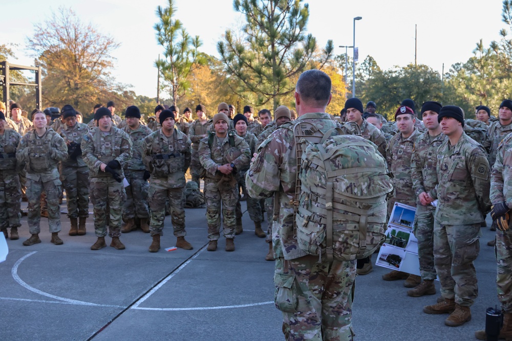 82nd ADSB Officers and Warrant Officers Conduct Tactical PT