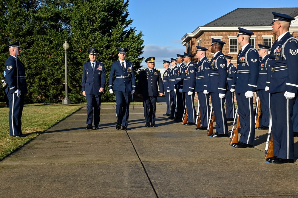 CSAF Allvin hosts Thai ACM Pattanakul arrival ceremony