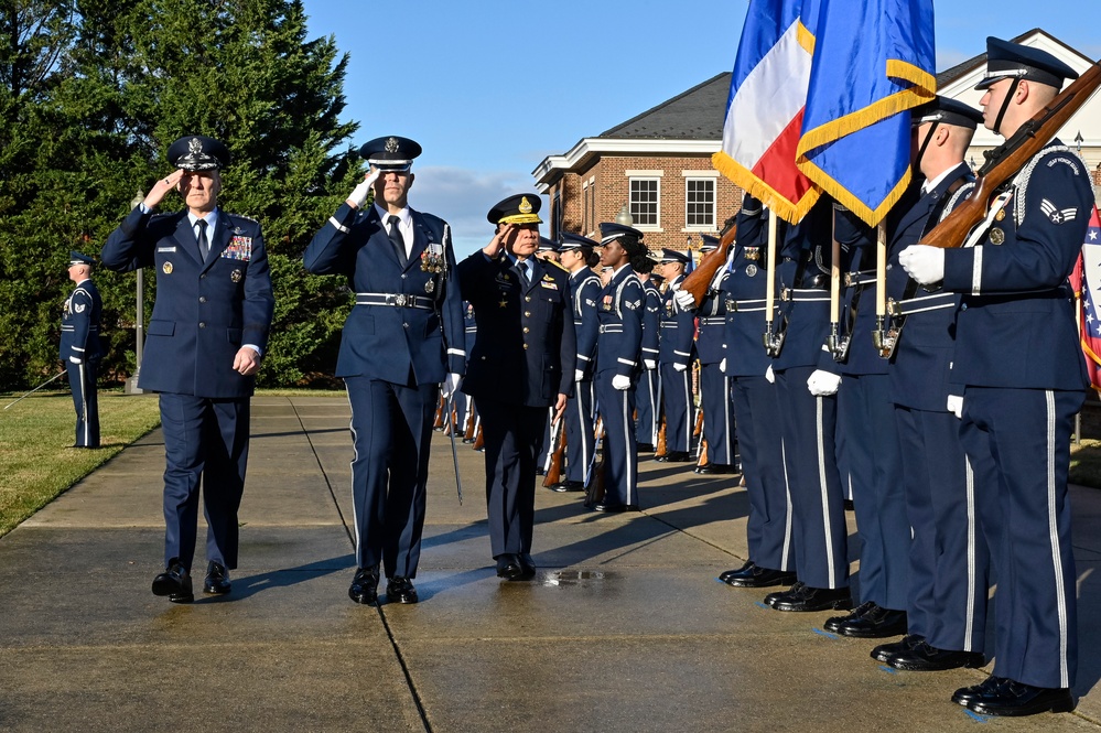 CSAF Allvin hosts Thai ACM Pattanakul arrival ceremony