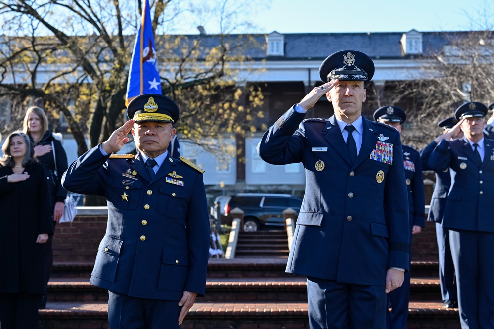 CSAF Allvin hosts Thai ACM Pattanakul arrival ceremony