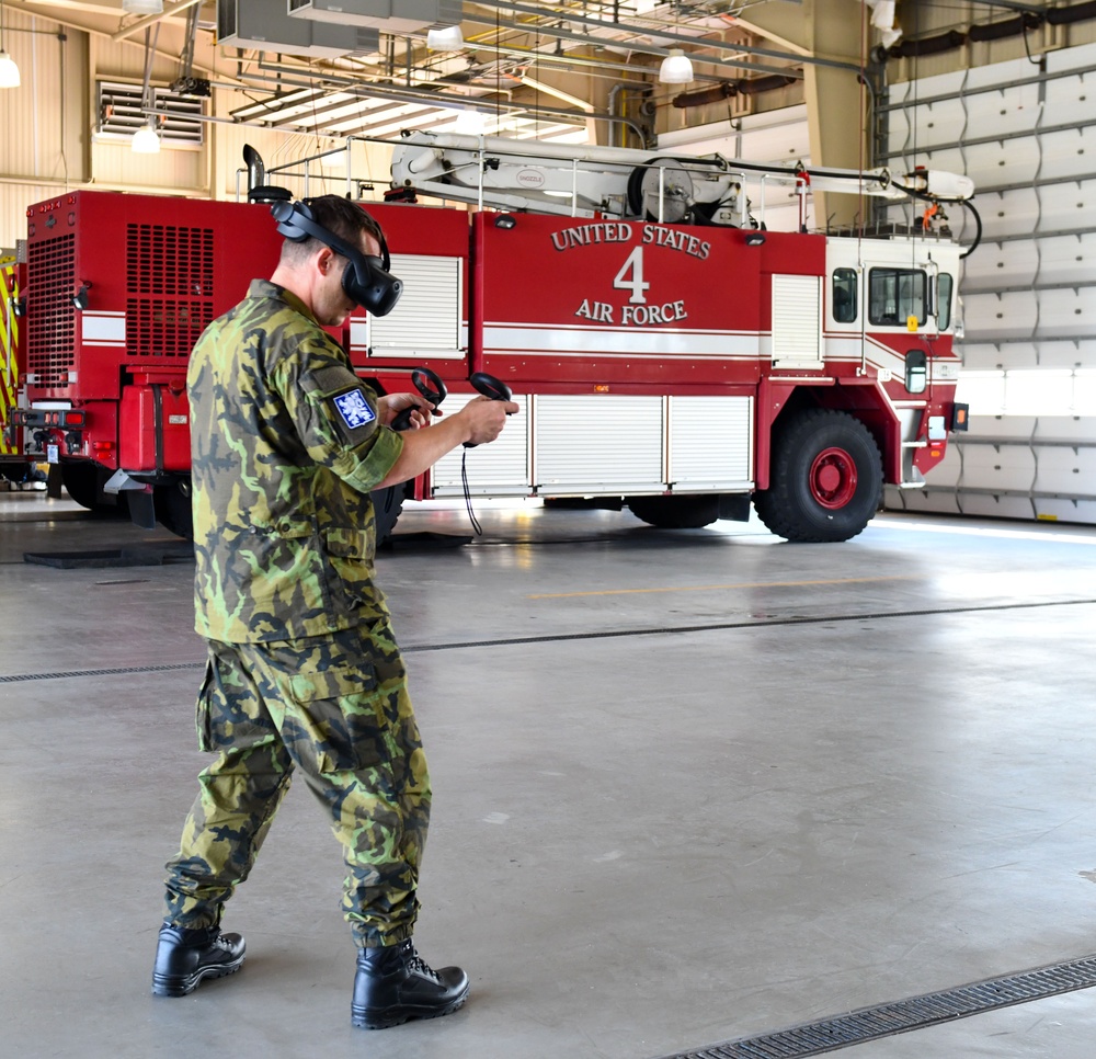 ANG Wing fire department trains with international partners