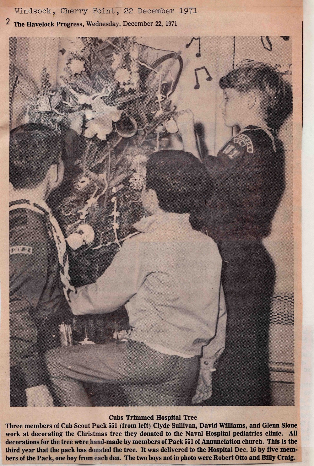 Christmas Aboard Naval Hospital Cherry Point