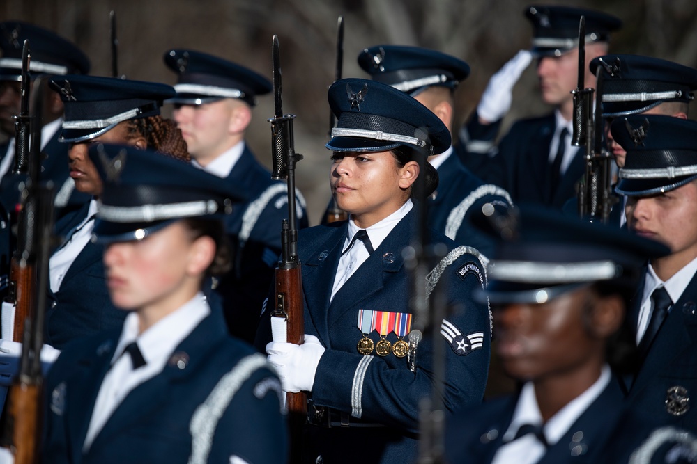 Royal Thai Air Force Commander-in-Chief Air Chief Marshall Punpakdee Pattanakul Participates in an Air Force Full Honors Wreath-Laying Ceremony at the Tomb of the Unknown Soldier