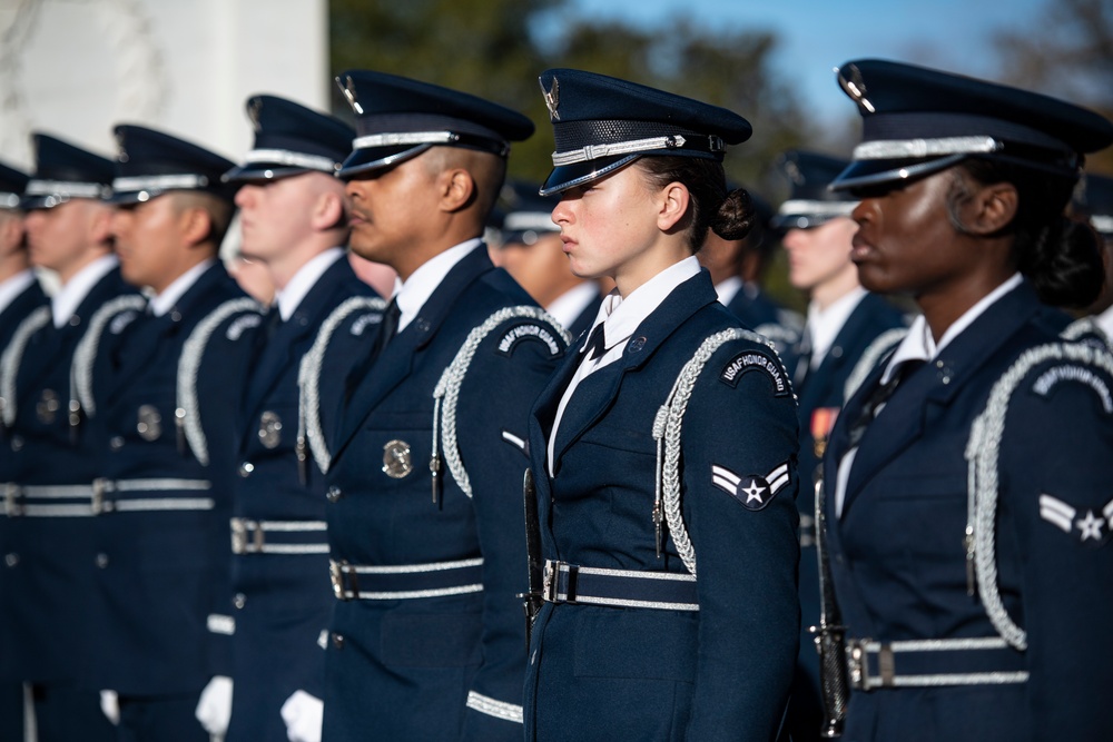 Royal Thai Air Force Commander-in-Chief Air Chief Marshall Punpakdee Pattanakul Participates in an Air Force Full Honors Wreath-Laying Ceremony at the Tomb of the Unknown Soldier