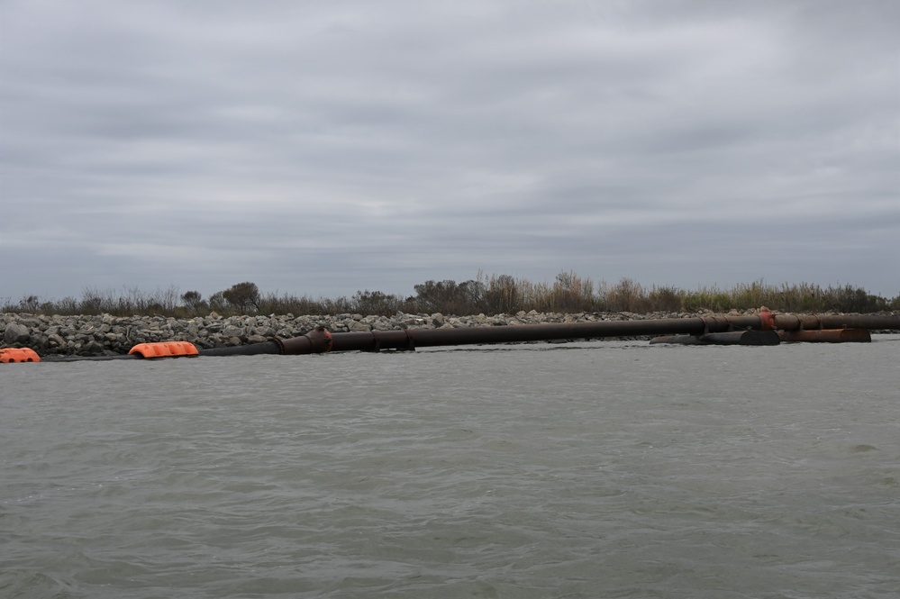 Corps of Engineers works with federal, state agencies to help create new marsh land in Louisiana