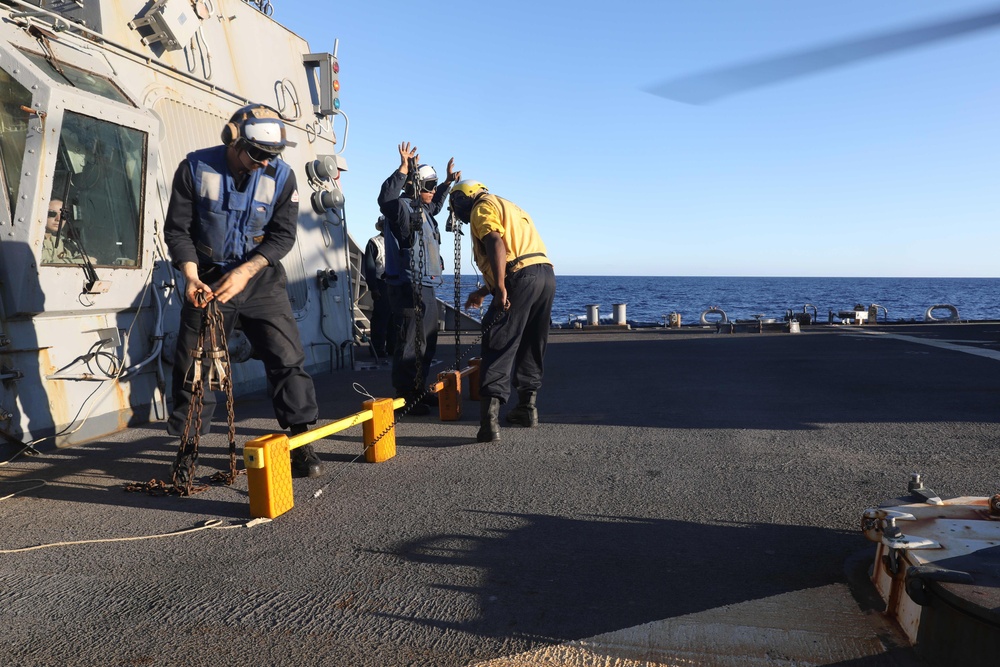 Flight Operations Onboard USS Ramage