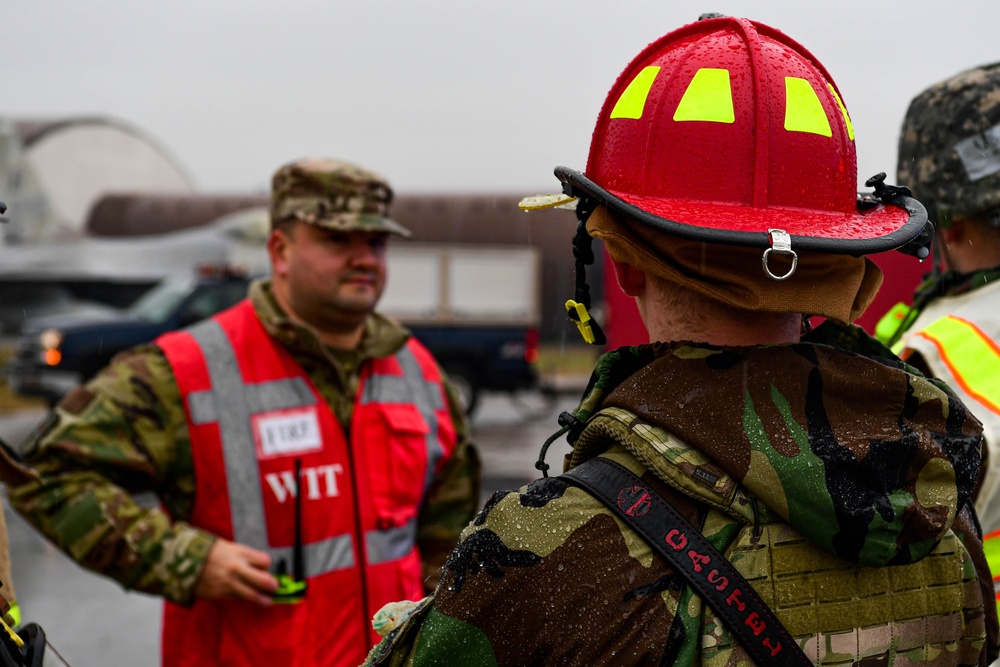 Exercise Fighting Wyvern: Simulated F-16 Crash