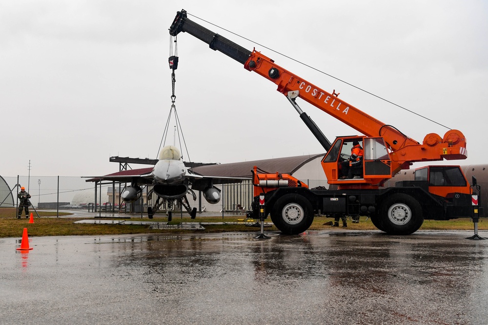 Exercise Fighting Wyvern: Simulated F-16 Crash