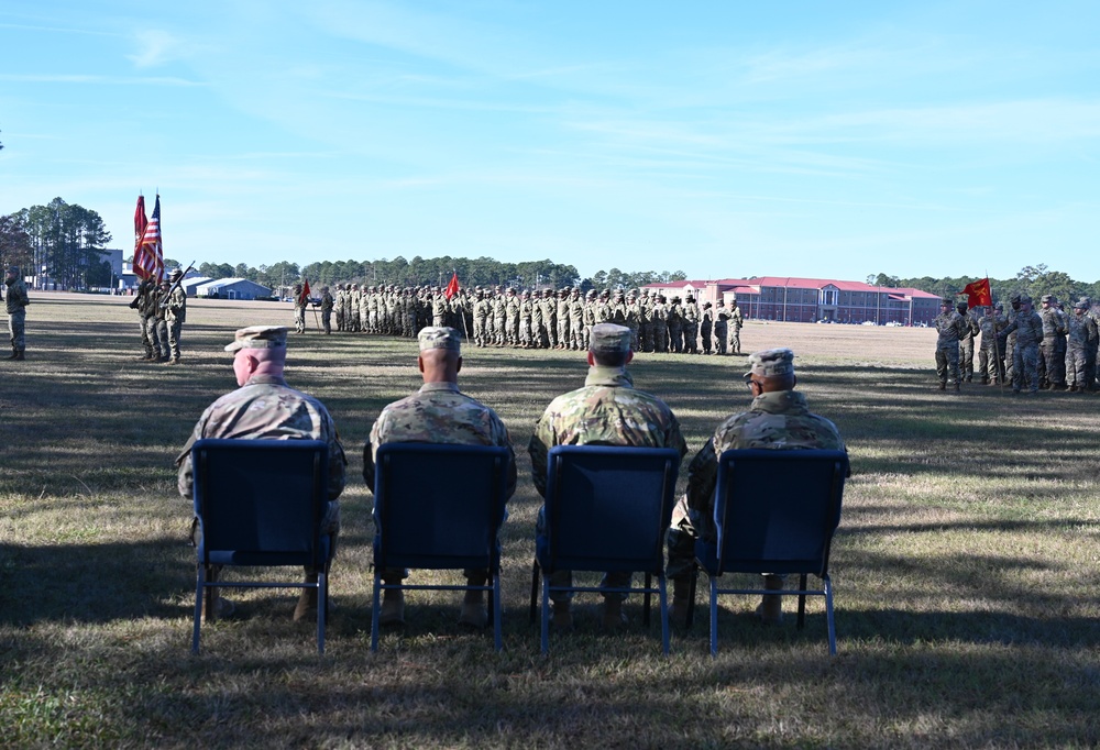 Georgia Army National Guard field artillery unit conducts deployment ceremony