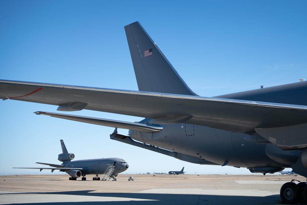 Travis AFB leadership delivers two new KC-46s to their new home 