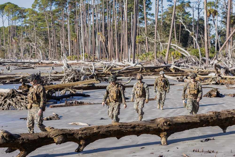 Marine Wing Support Squadron (MWSS) 273 conducts engineer operations at St. Phillips Island