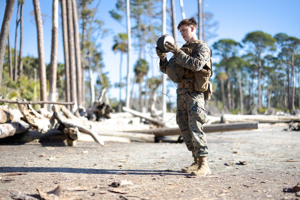 Marine Wing Support Squadron (MWSS) 273 conducts engineer operations at St. Phillips Island