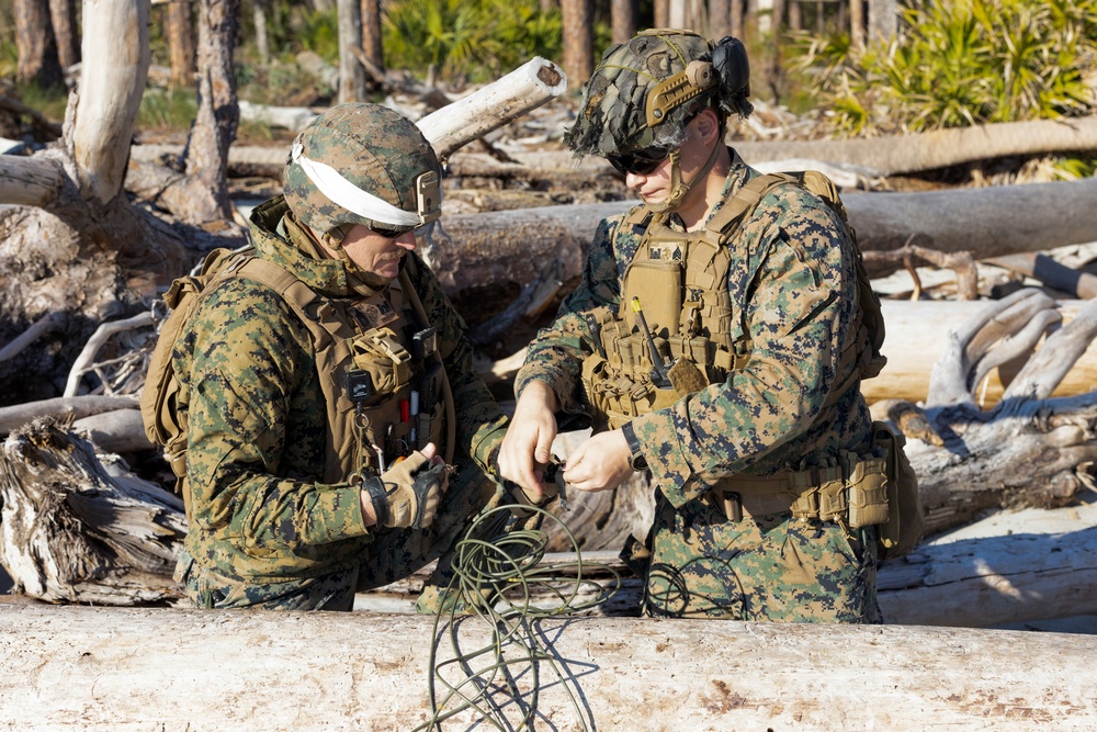 Marine Wing Support Squadron (MWSS) 273 conducts engineer operations at St. Phillips Island