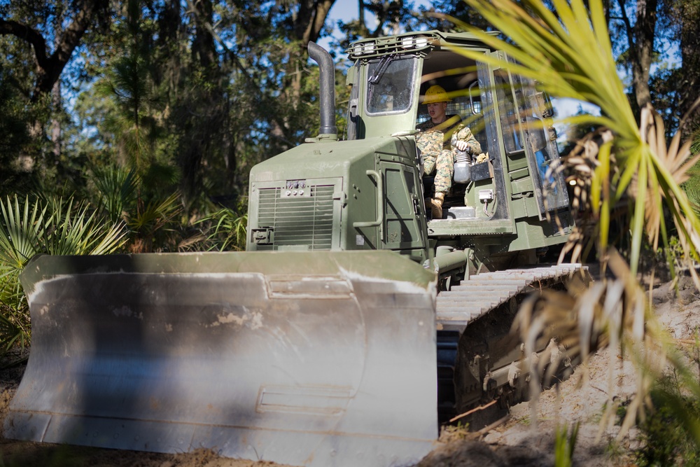 Marine Wing Support Squadron (MWSS) 273 conducts engineer operations at St. Phillips Island