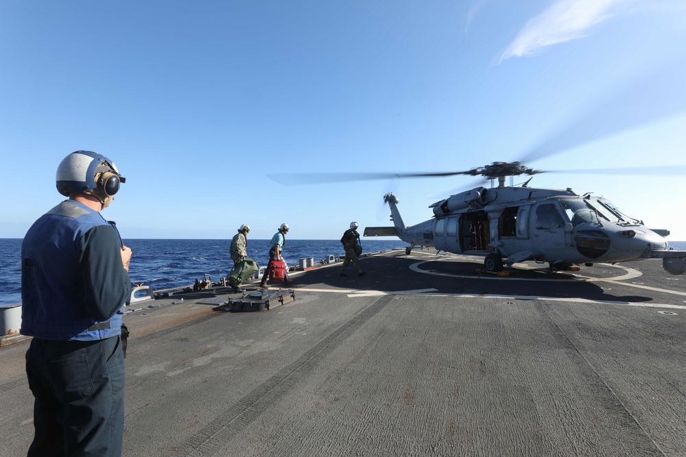 Flight Operations Onboard USS Ramage