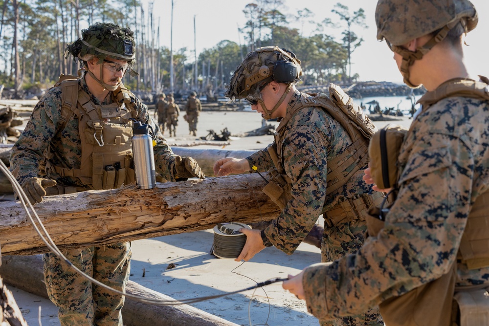 Marine Wing Support Squadron (MWSS) 273 conducts engineer operations at St. Phillips Island