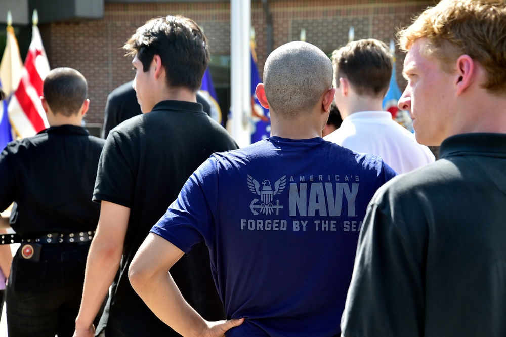 SECDEF Swears in New Recruits at Fort Meade