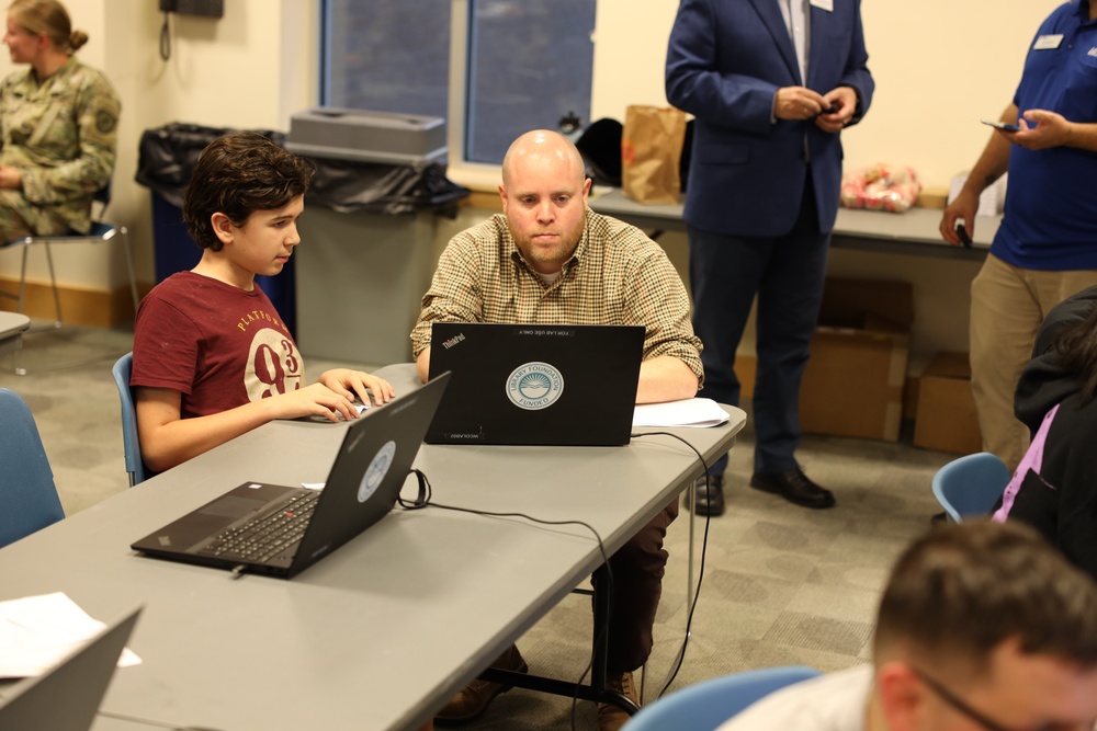 Soldiers and Civilians support Hackathon III at the Odenton Regional Library