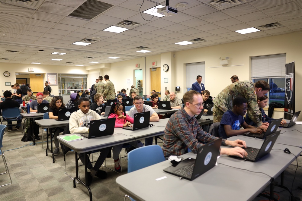 Soldiers and Civilians support Hackathon III at the Odenton Regional Library