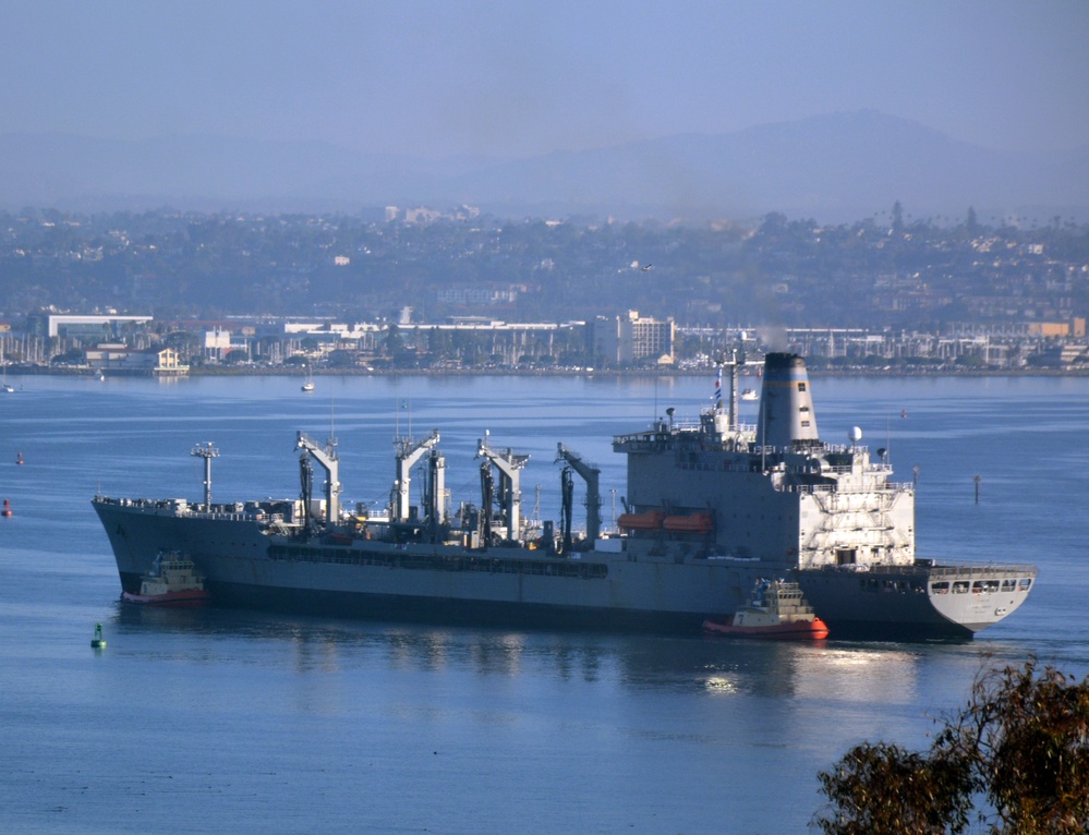 USNS Henry J. Kaiser Arrives in San Diego for Duty Oiler Operations