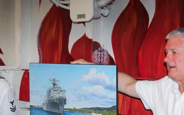USS PEARL HARBOR (LSD 52) Crew Honored with Navy Art Print on Pearl Harbor Day