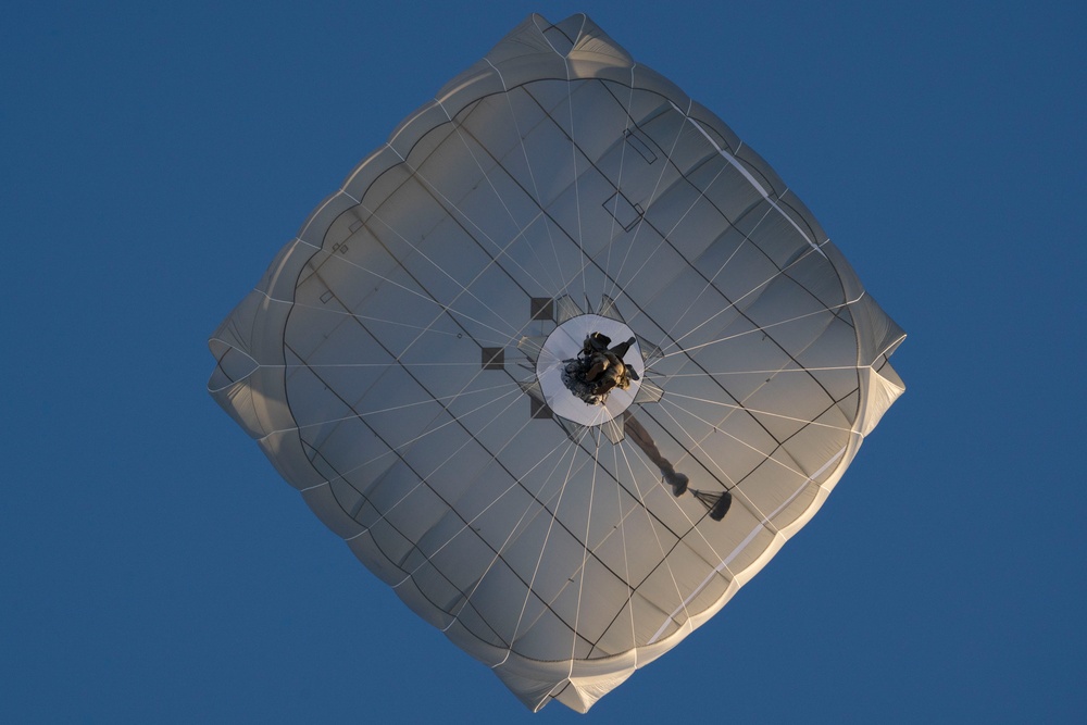 Army paratroopers and Marine Corps aviators conduct joint airborne training at JBER