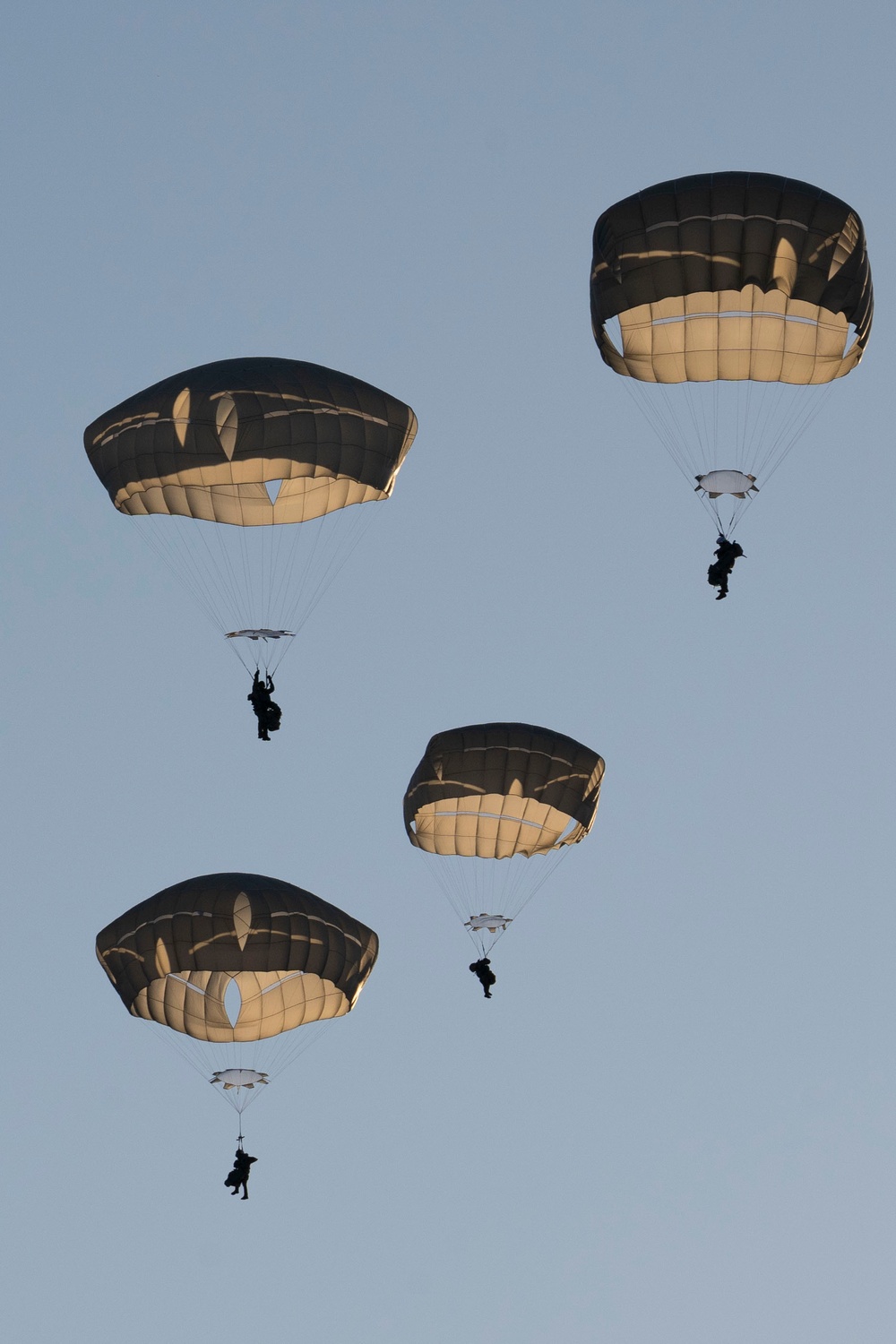 Army paratroopers and Marine Corps aviators conduct joint airborne training at JBER