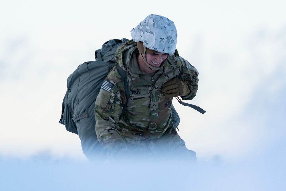 Army paratroopers and Marine Corps aviators conduct joint airborne training at JBER