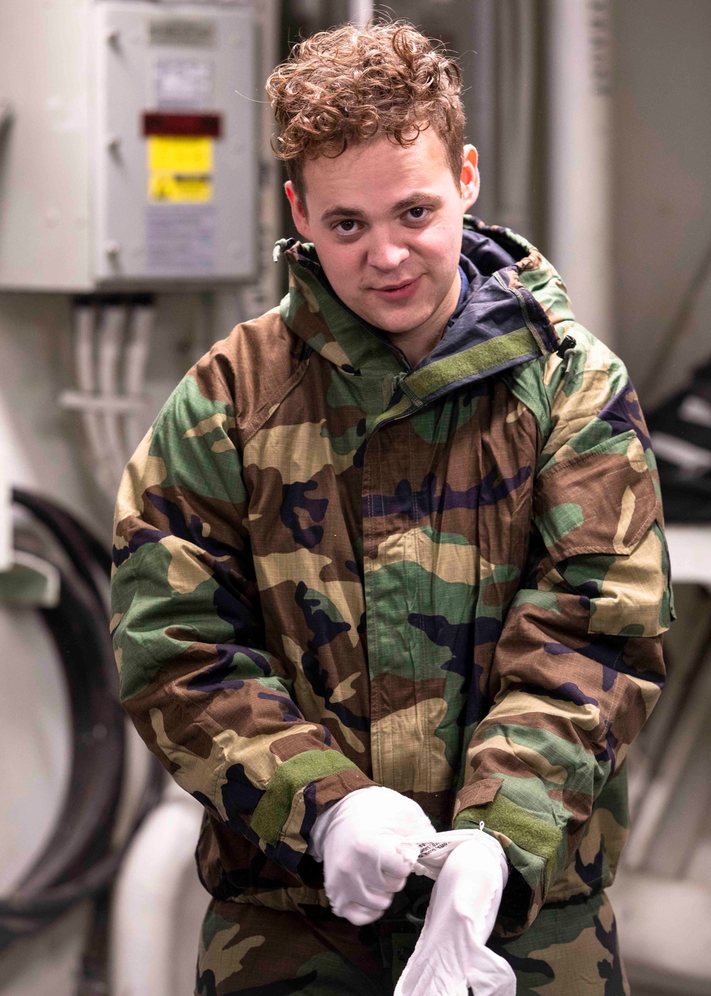 USS Normandy Conducts a CBRN Drill