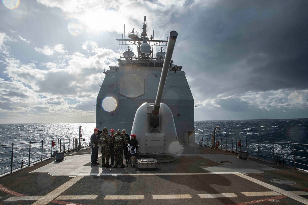 USS Normandy Conducts a CBRN Drill