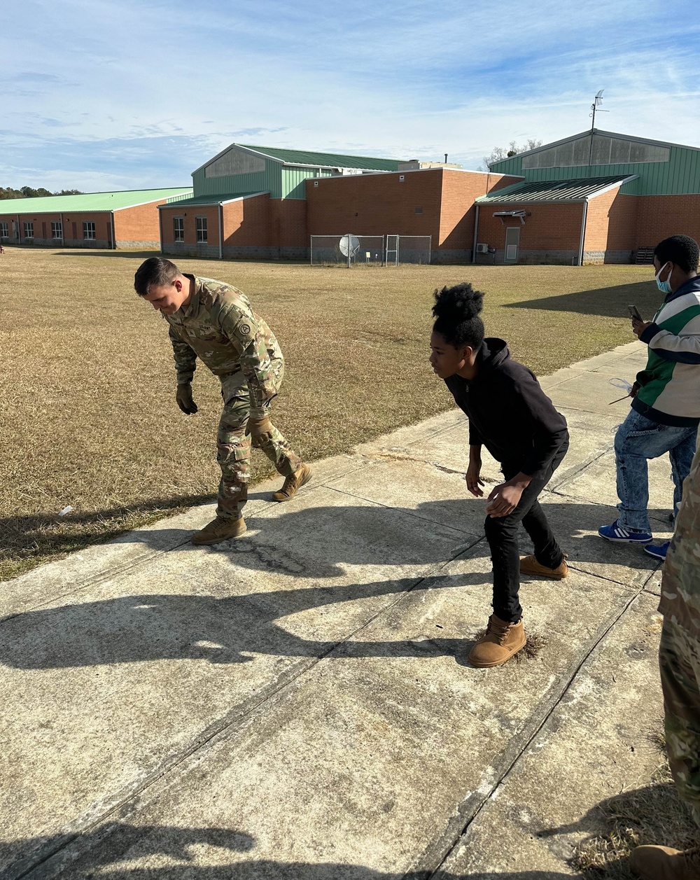 USARCENT Soldiers bring Army life to middle school students
