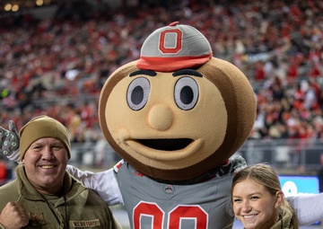 Ohio State University military appreciation game honors Guard members, recruits, veterans