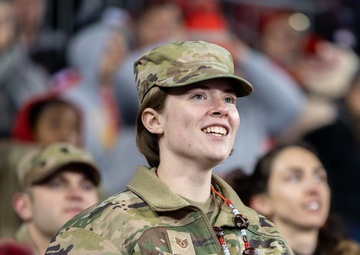 Ohio State University military appreciation game honors Guard members, recruits, veterans