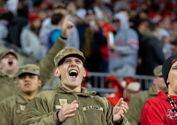 Ohio State University military appreciation game honors Guard members, recruits, veterans