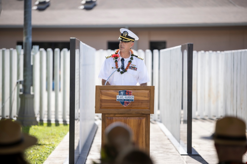 Crowd Gathers for 2023 USS Oklahoma Memorial Ceremony