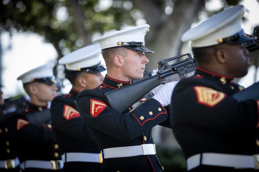 Crowd Gathers for 2023 USS Oklahoma Memorial Ceremony